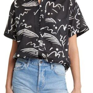 Rails Jeanne Shirt | Tahiti Night Abstract | Medium | NWOT